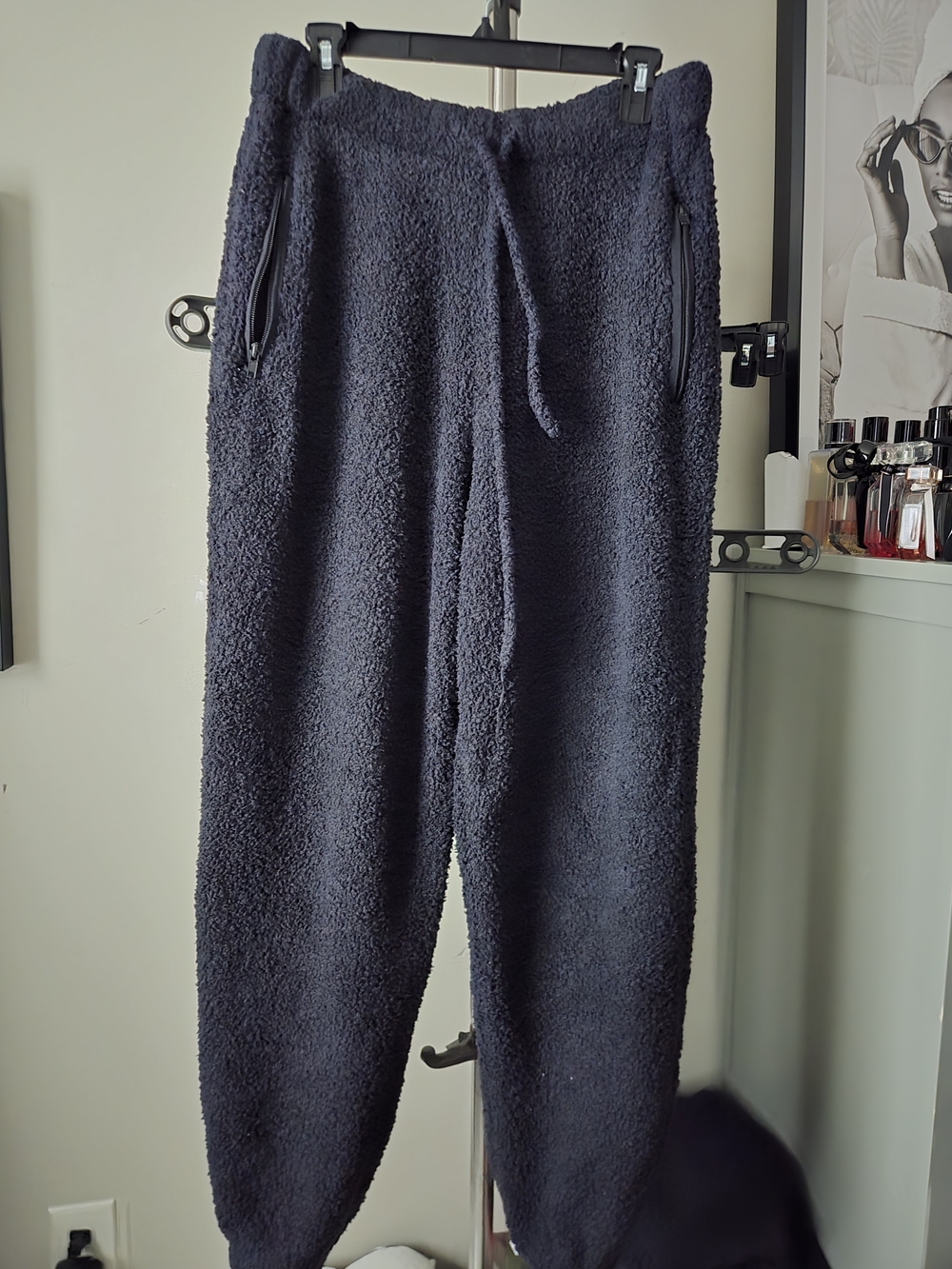 SKIMS womens Fleece Jogger Pants - Black
